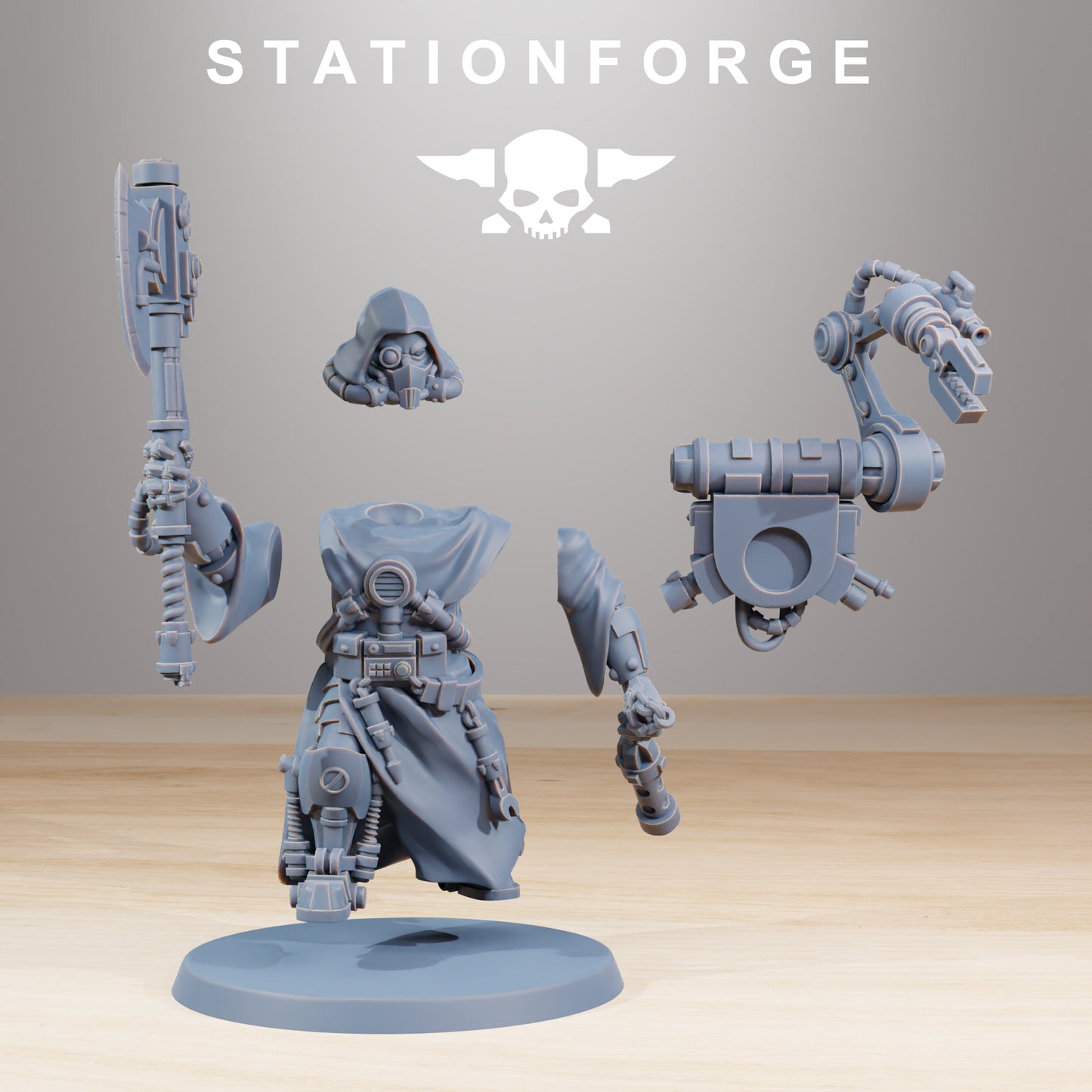 Product photo Tabletop 28mm The Printing Goes Ever On (TPGEO) 0: Scavenger Commander