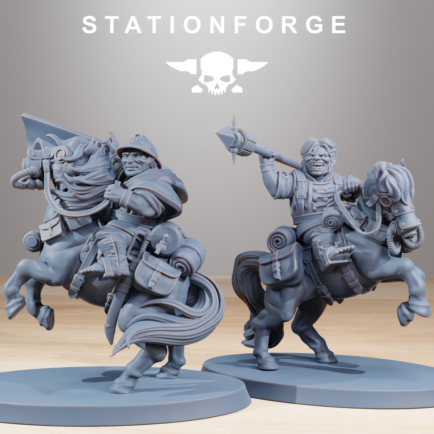 Product photo Tabletop 28mm The Printing Goes Ever On (TPGEO) 0: GrimGuard Pony Cavalry