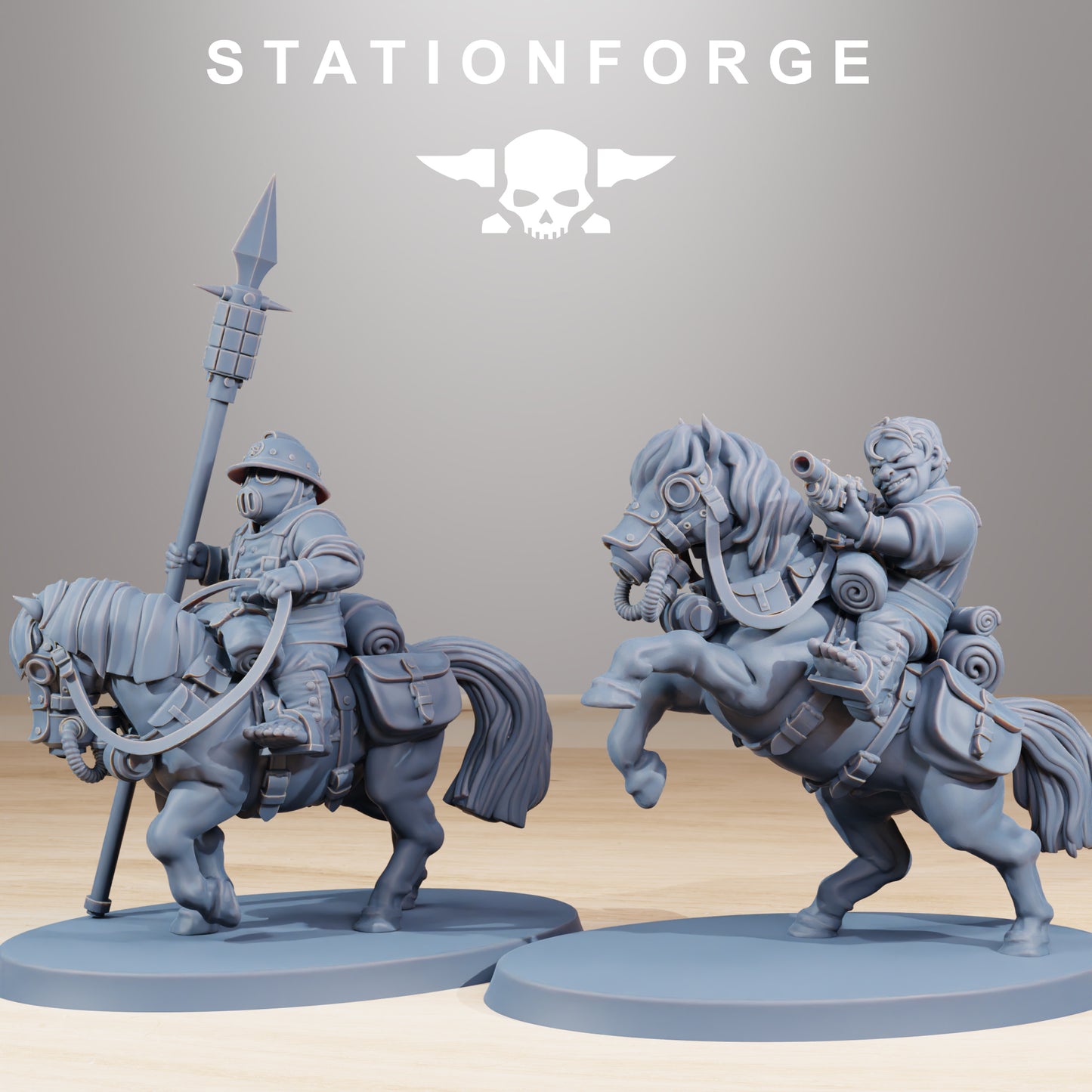 Product photo Tabletop 28mm The Printing Goes Ever On (TPGEO) 0: GrimGuard Pony Cavalry