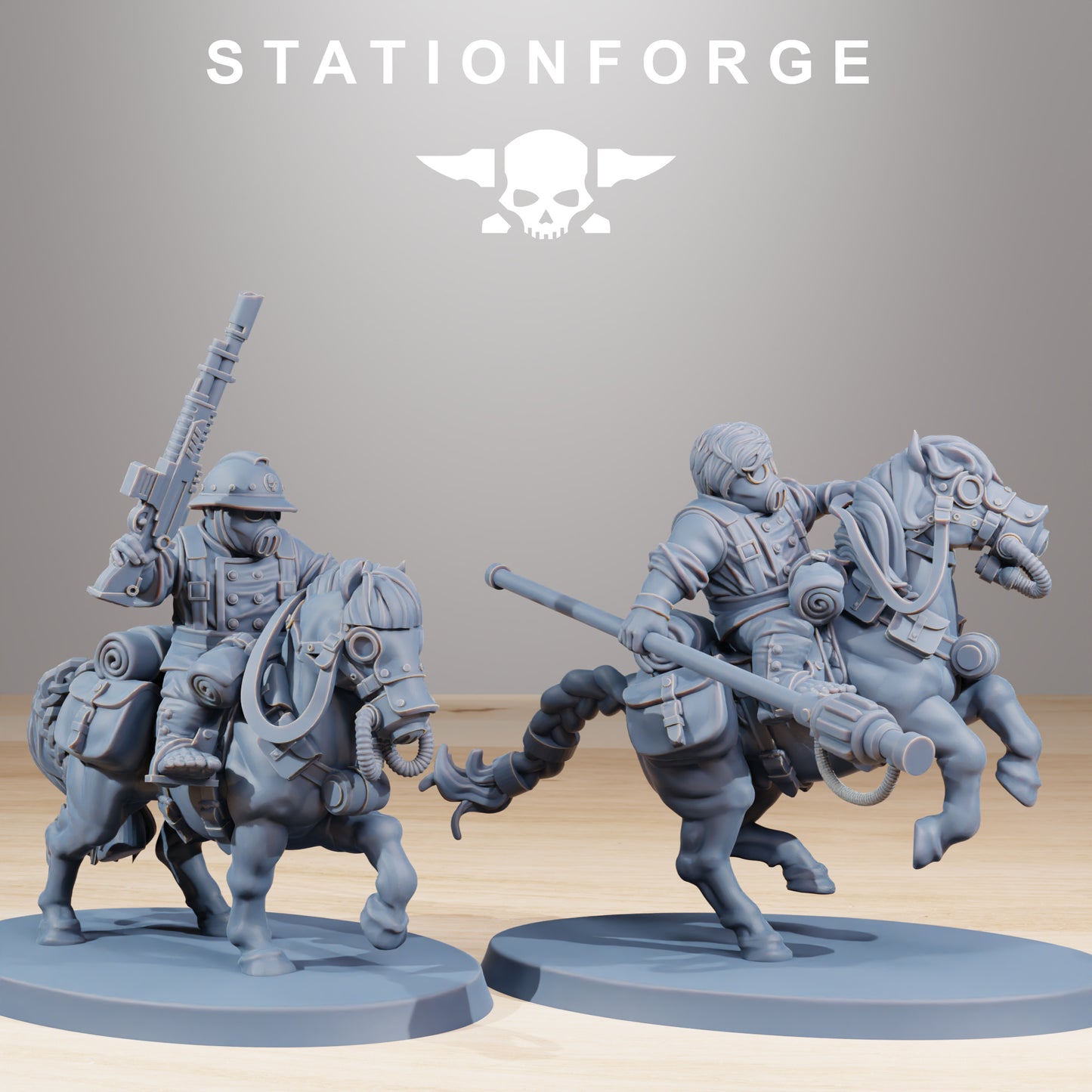 Product photo Tabletop 28mm The Printing Goes Ever On (TPGEO) 0: GrimGuard Pony Cavalry