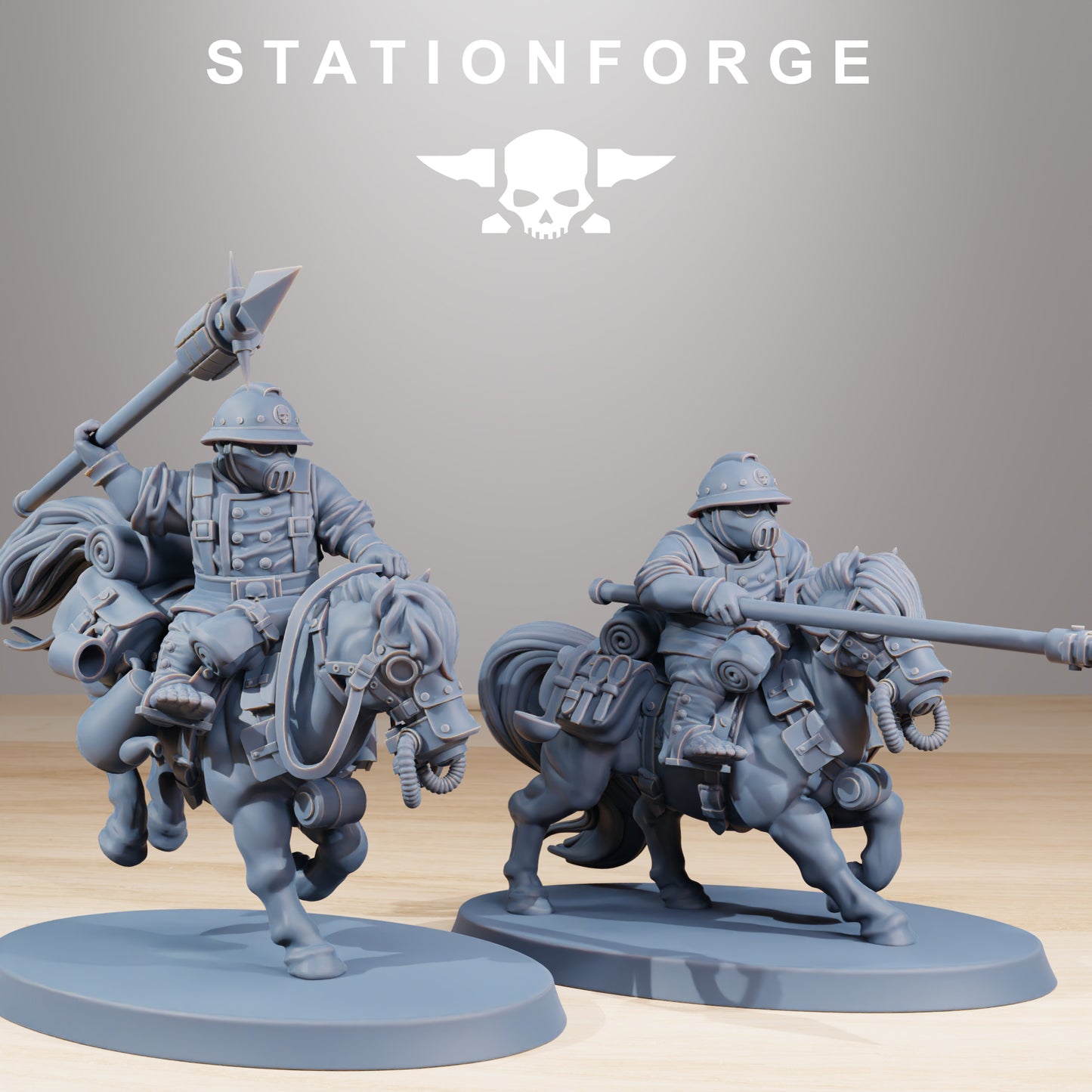 Product photo Tabletop 28mm The Printing Goes Ever On (TPGEO) 0: GrimGuard Pony Cavalry