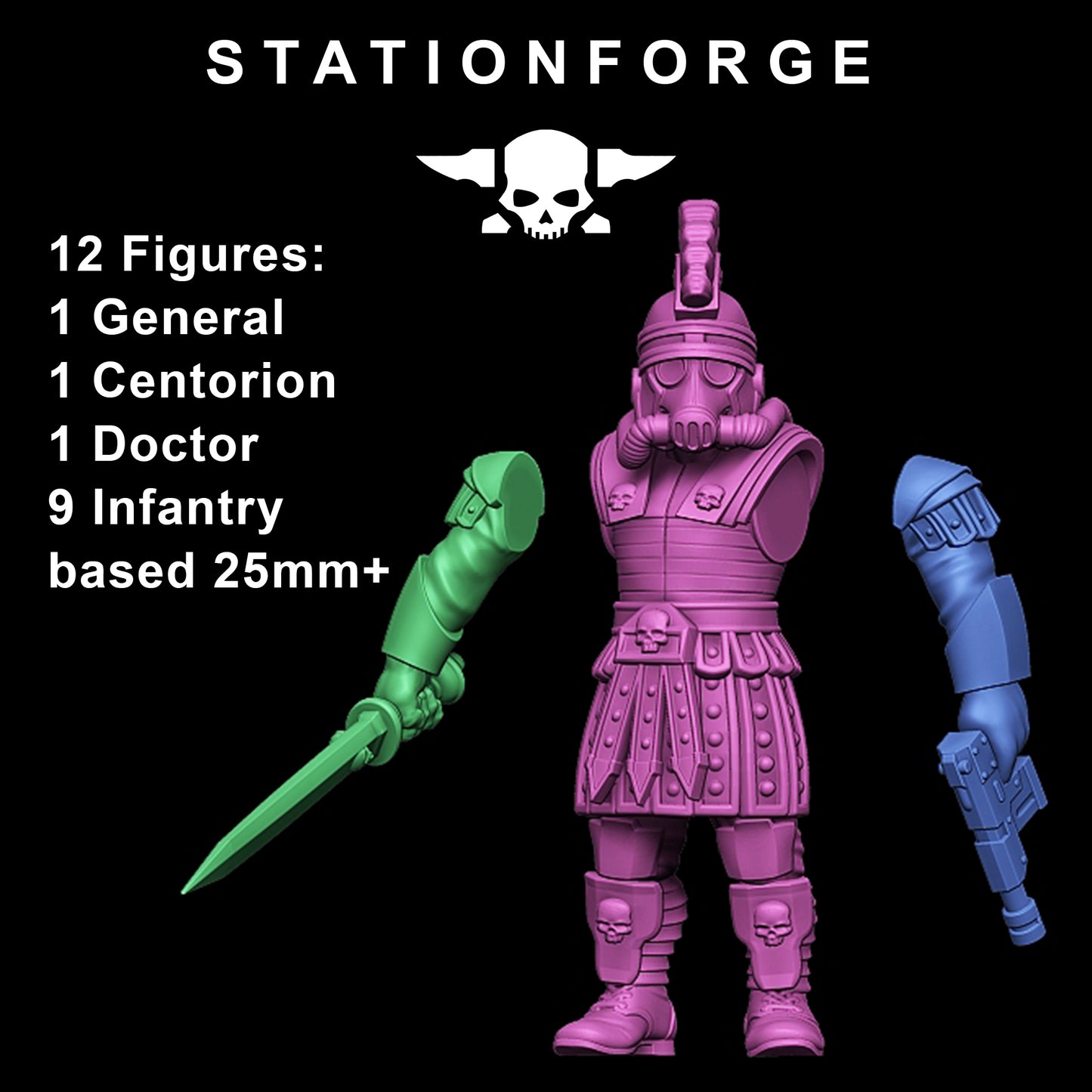 Product photo Tabletop 28mm The Printing Goes Ever On (TPGEO) 0: GrimGuard Vexillatio