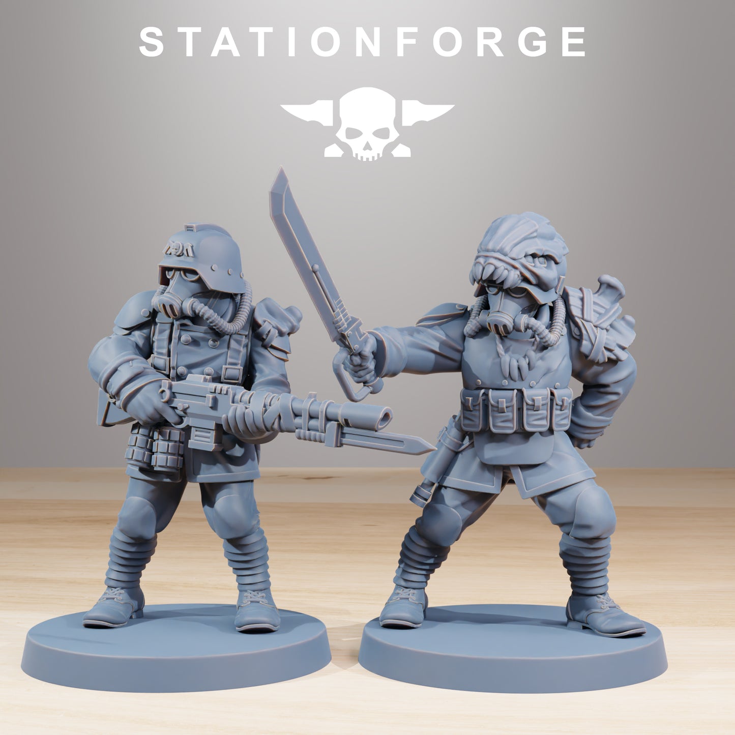 Product photo Tabletop 28mm The Printing Goes Ever On (TPGEO) 0: GrimGuard Xenarid Hunters