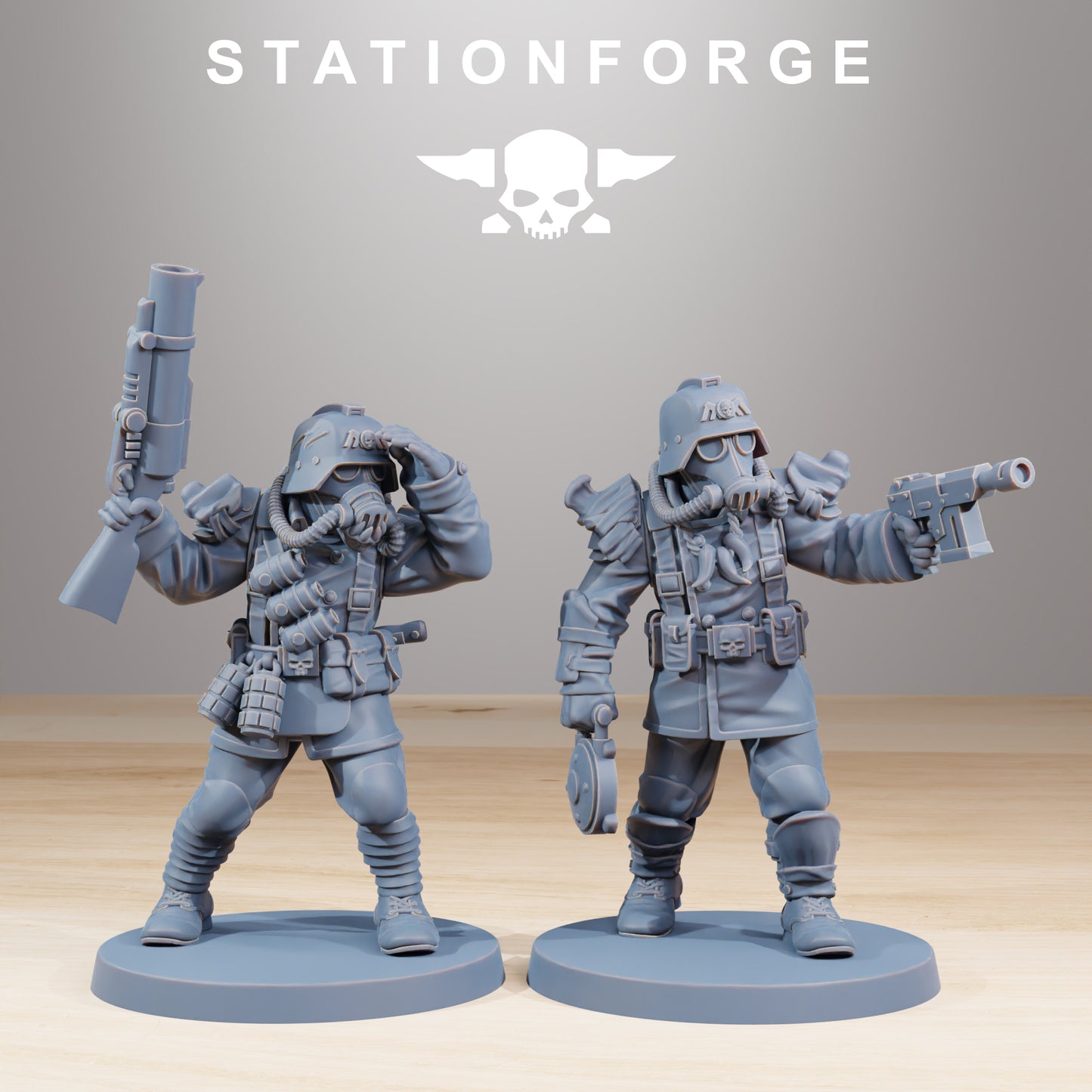 Product photo Tabletop 28mm The Printing Goes Ever On (TPGEO) 0: GrimGuard Xenarid Hunters