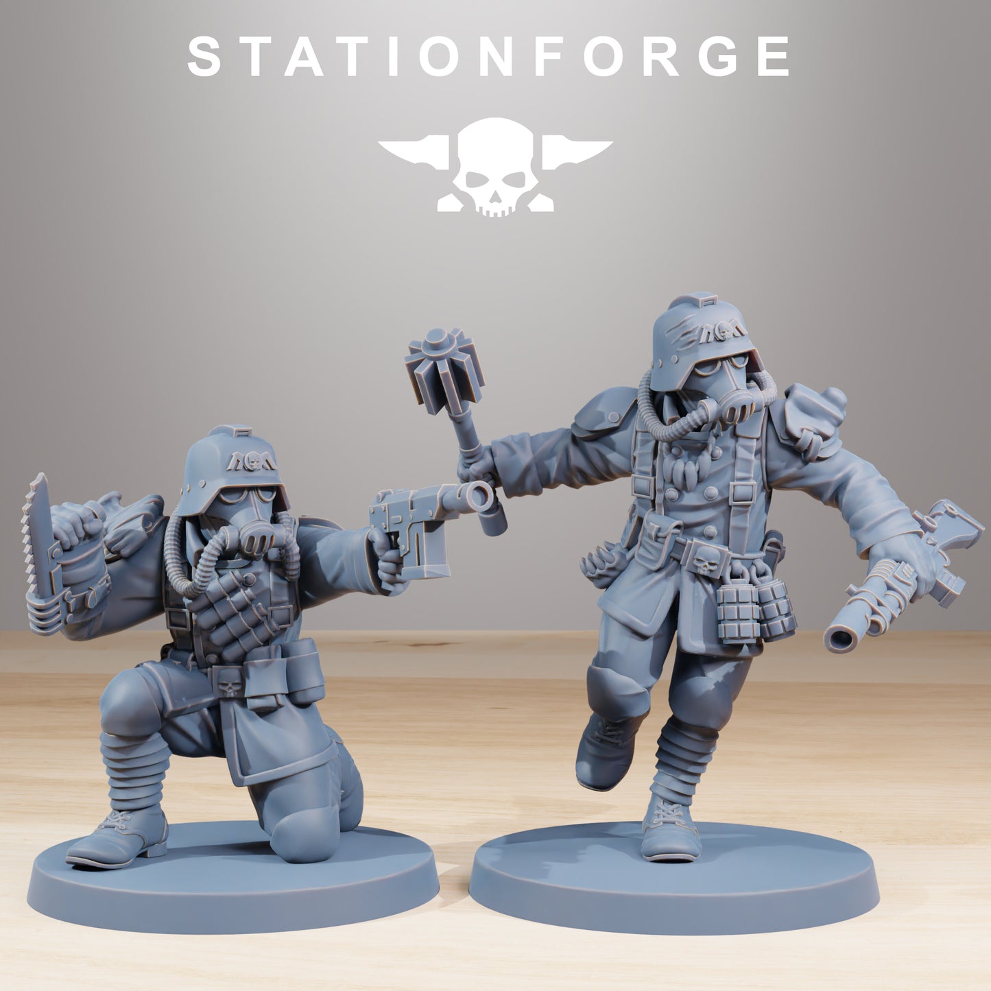 Product photo Tabletop 28mm The Printing Goes Ever On (TPGEO) 0: GrimGuard Xenarid Hunters
