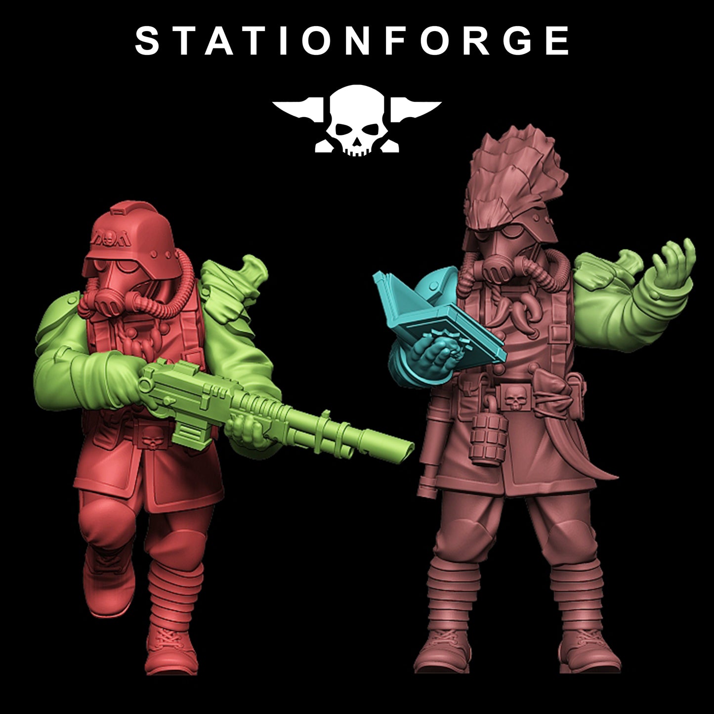 Product photo Tabletop 28mm The Printing Goes Ever On (TPGEO) 0: GrimGuard Xenarid Hunters