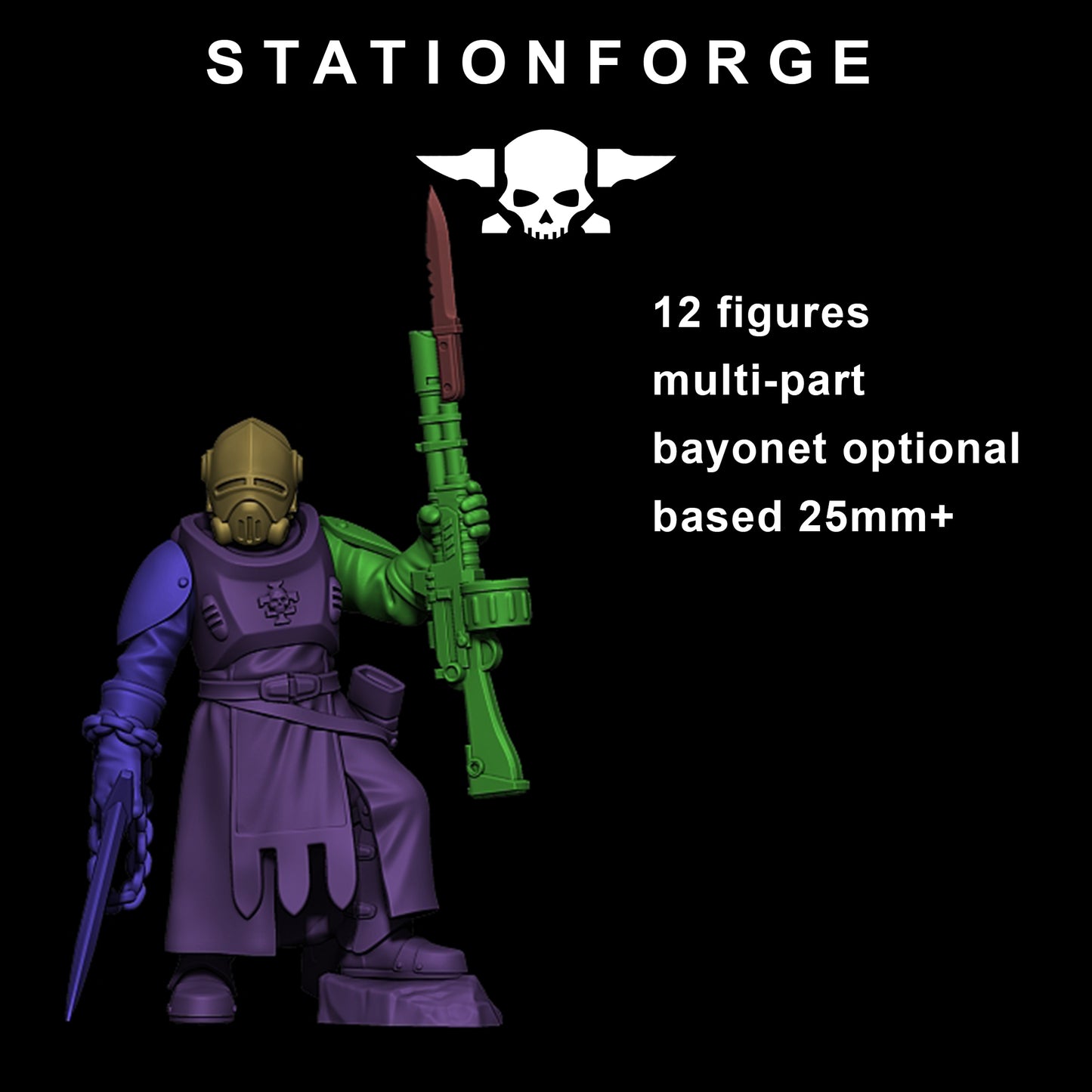 Produktfoto Tabletop 28mm The Printing Goes Ever On (TPGEO) 0: RoyalGuard Templars