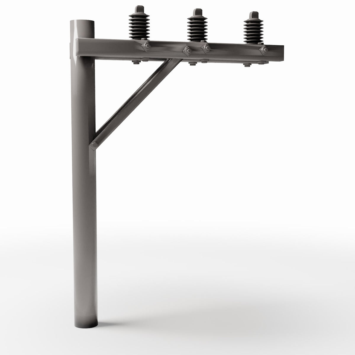 Diorama model-building product photo 3: Diorama Infrastructure: Power Pole with 3 Insulators (Ref. 933D)