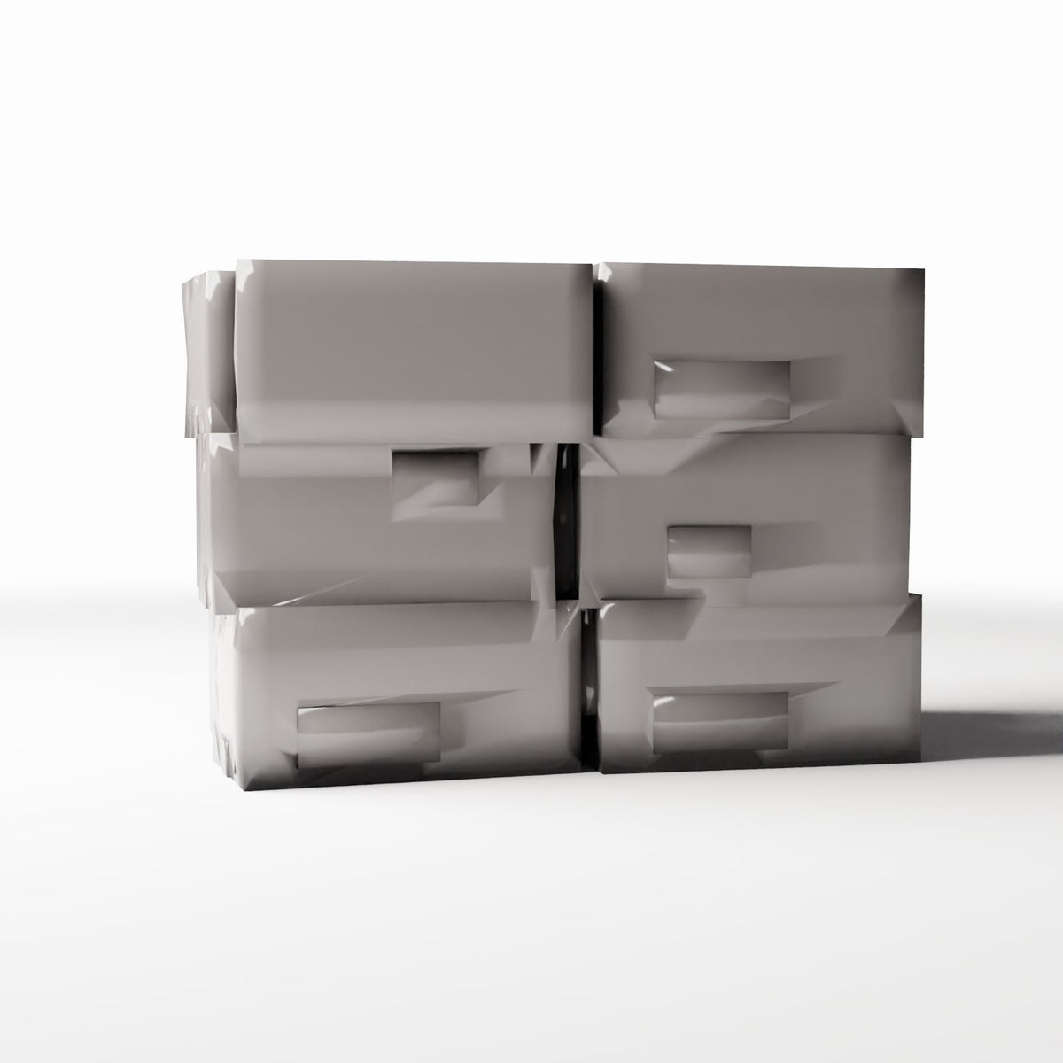 Diorama model-building product photo 3: Warehouse Diorama: Stack of Used Cardboard Boxes (Ref. 987D)