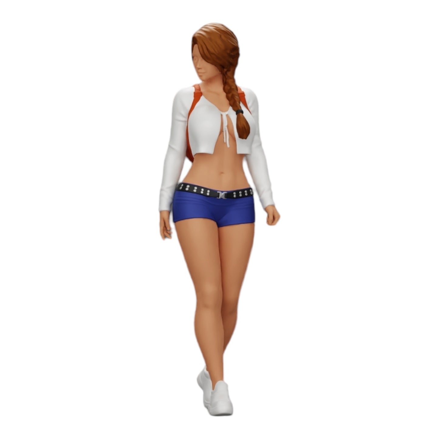 Produktfoto 0: Sexy Mädchen, in Shorts, Minishirt und Rucksack (Ref Nr. A0)
