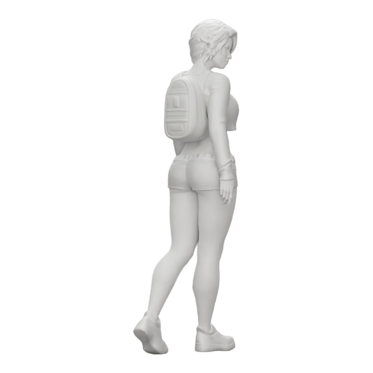Produktfoto 0: Sexy Mädchen, in Shorts, Minishirt und Rucksack (Ref Nr. A0)