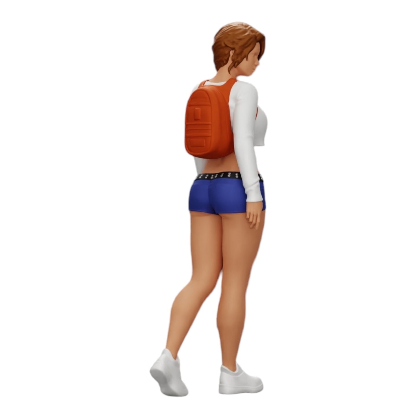 Produktfoto 0: Sexy Mädchen, in Shorts, Minishirt und Rucksack (Ref Nr. A0)