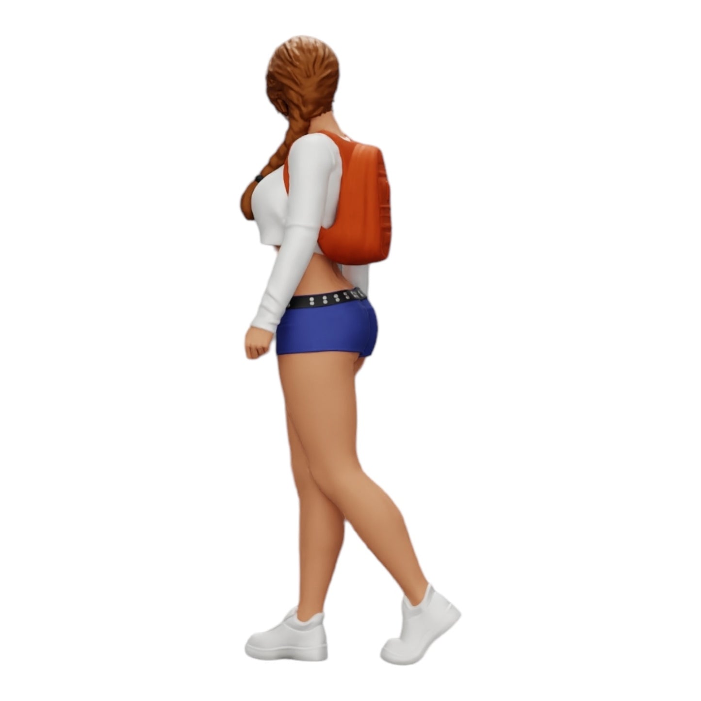 Produktfoto 0: Sexy Mädchen, in Shorts, Minishirt und Rucksack (Ref Nr. A0)