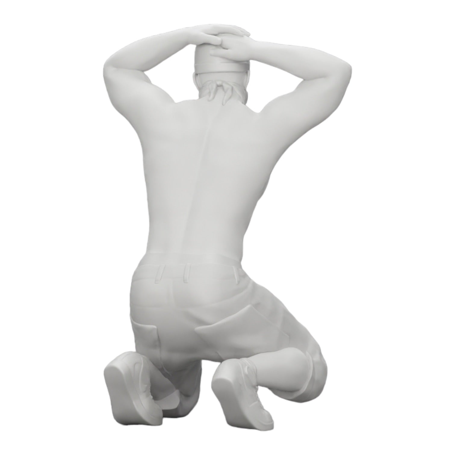 Diorama model building product photo 0: Gangster with mask and hat before arrest (Ref No. A2)