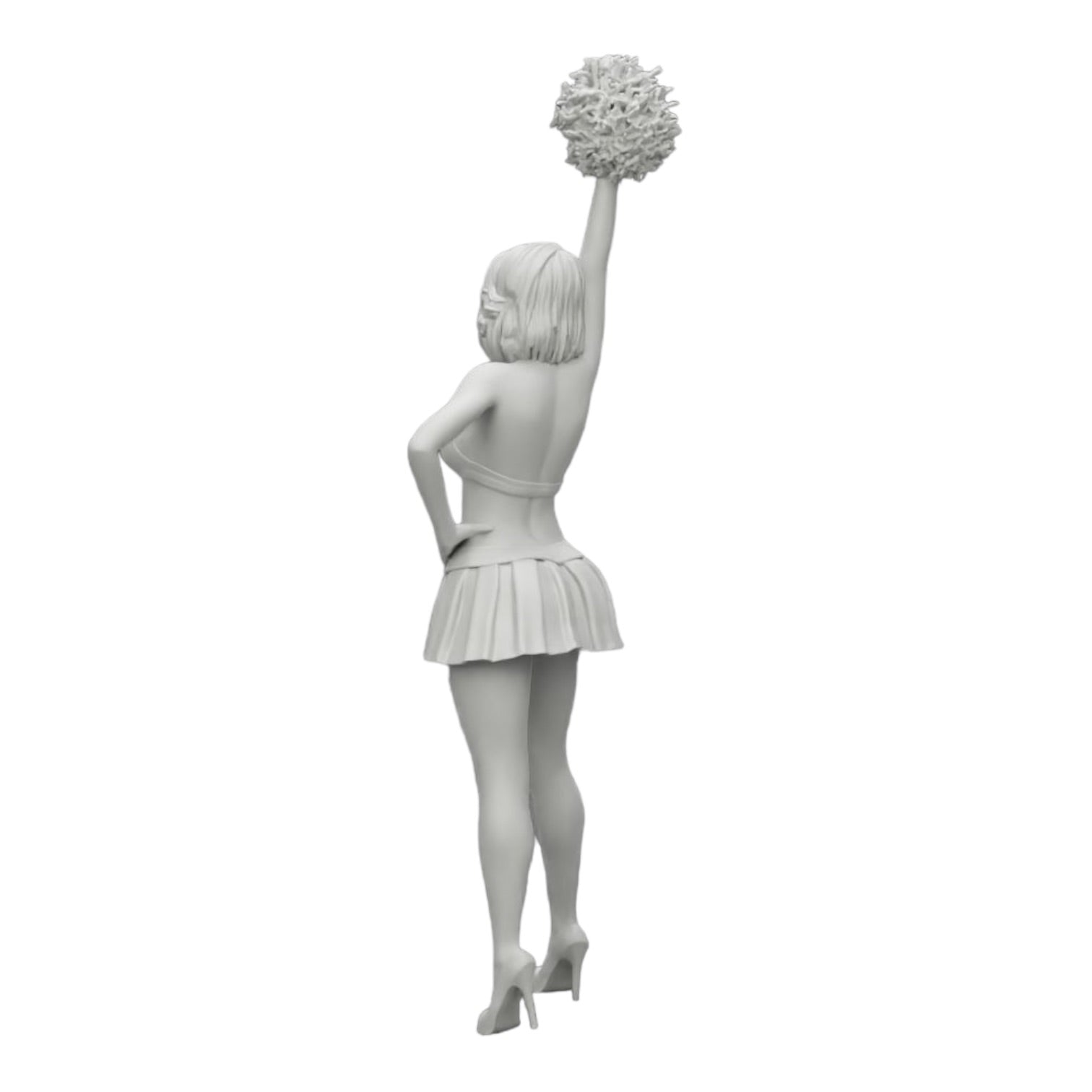 Diorama model building product photo 0: Young girl/ cheerleader with pom poms cheering (Ref No. A3)