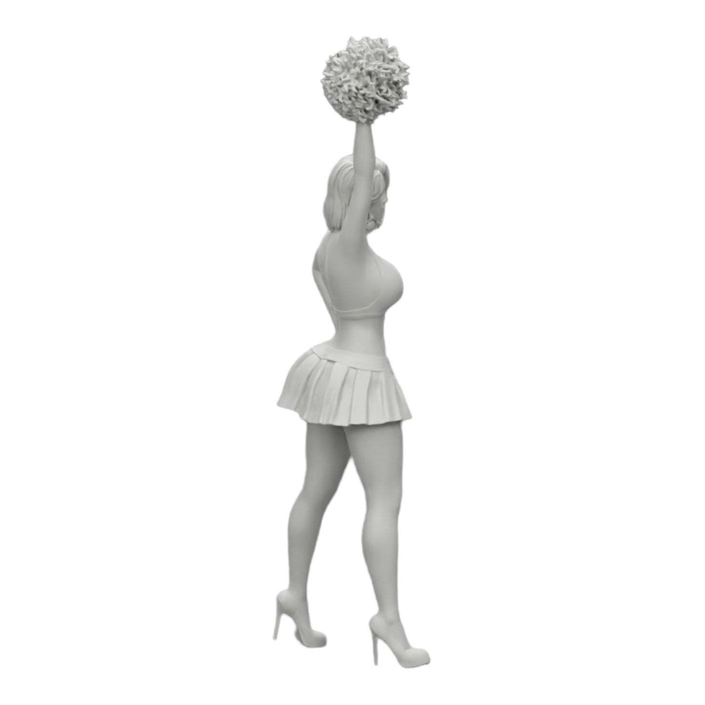 Diorama model building product photo 0: Young girl/ cheerleader with pom poms cheering (Ref No. A3)