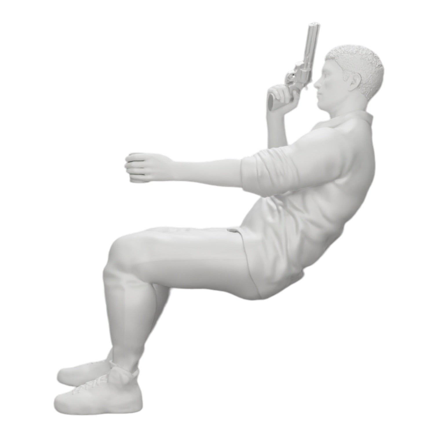 Diorama model building product photo 0: Sitting gangster with a glass of whiskey and a weapon at the poker table (Ref No. A5)