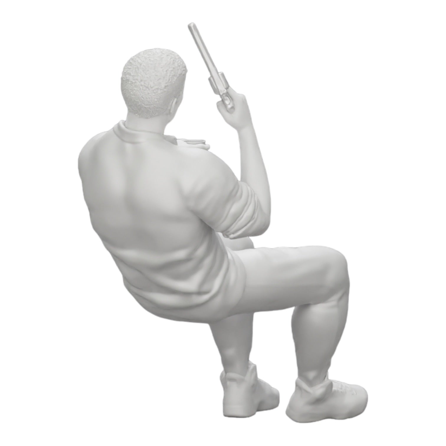 Diorama model building product photo 0: Sitting gangster with a glass of whiskey and a weapon at the poker table (Ref No. A5)