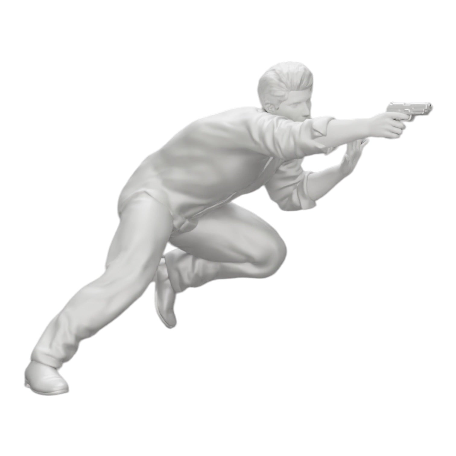 Diorama model building product photo 0: Gangster shooting with a weapon from a car (Ref No. A6)