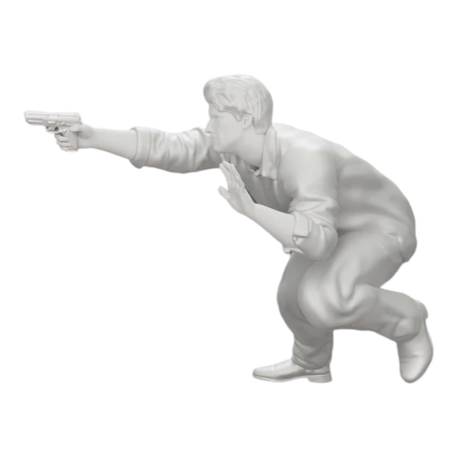 Diorama model building product photo 0: Gangster shooting with a weapon from a car (Ref No. A6)