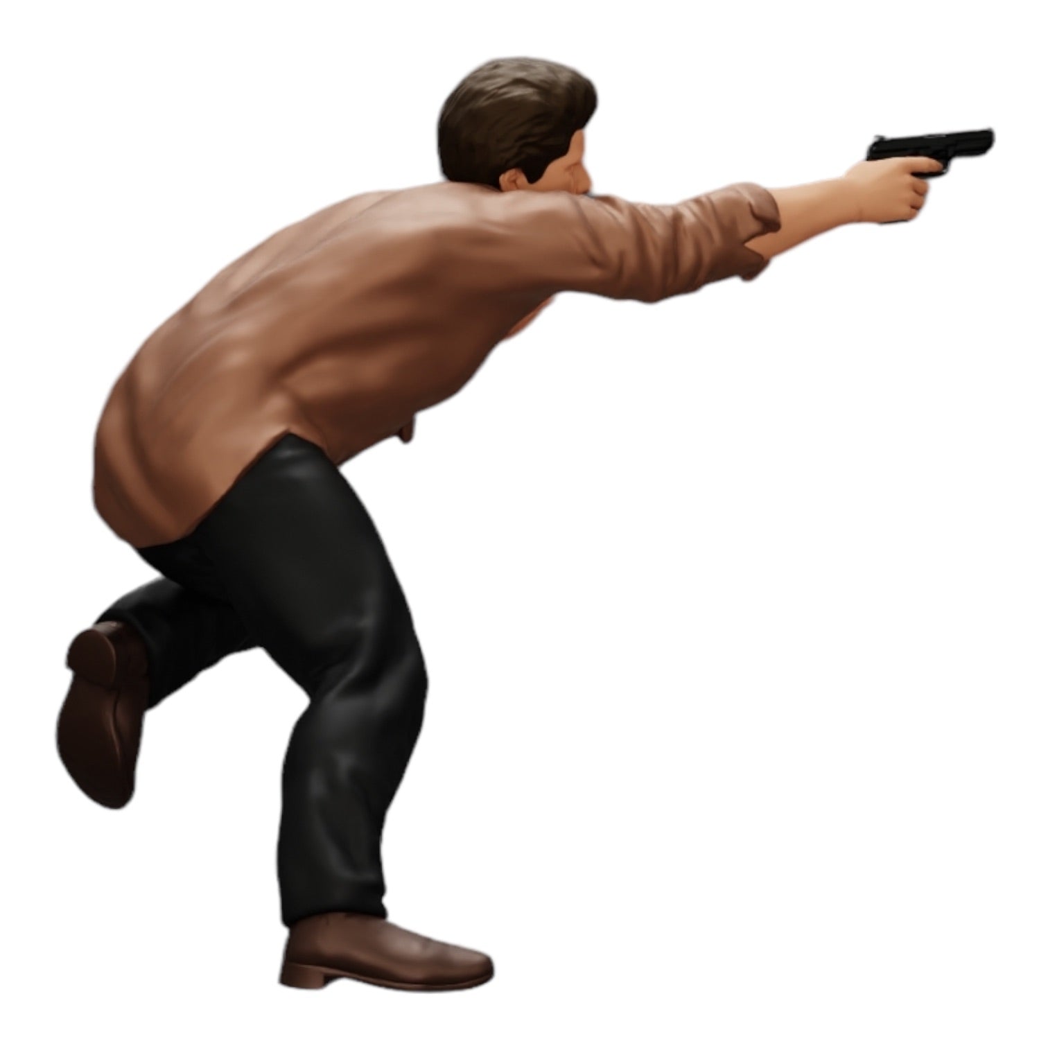 Diorama model building product photo 0: Gangster shooting with a weapon from a car (Ref No. A6)