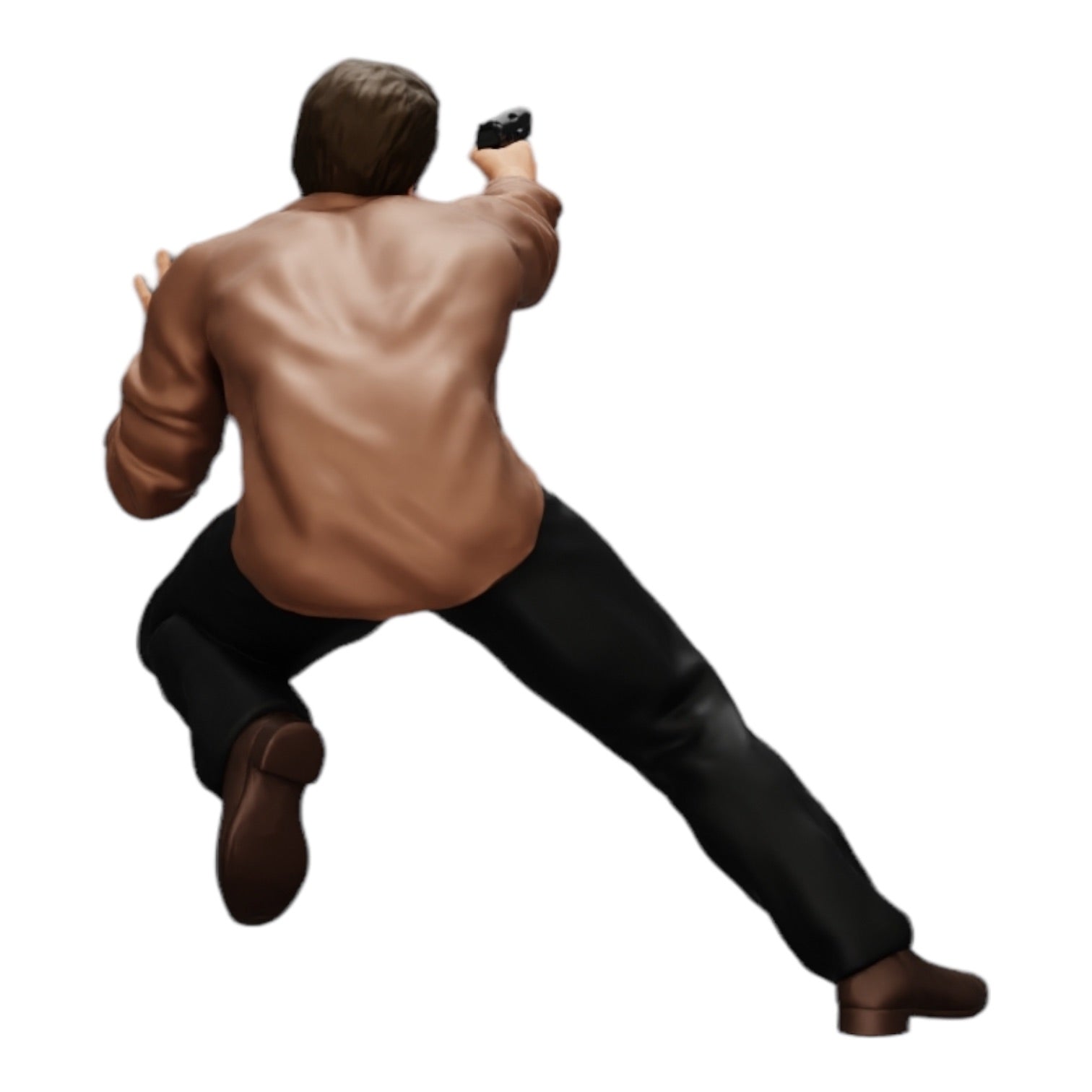 Diorama model building product photo 0: Gangster shooting with a weapon from a car (Ref No. A6)