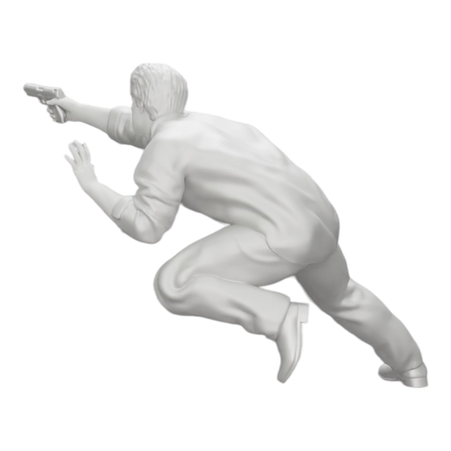 Diorama model building product photo 0: Gangster shooting with a weapon from a car (Ref No. A6)