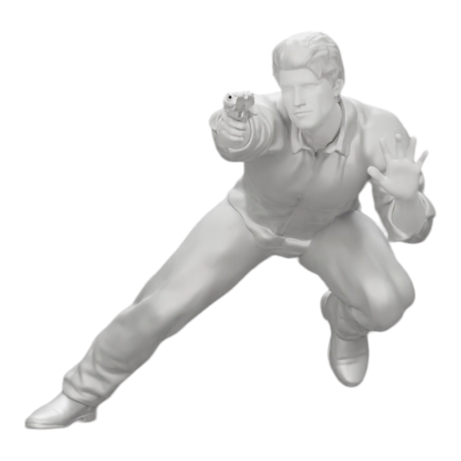 Diorama model building product photo 0: Gangster shooting with a weapon from a car (Ref No. A6)