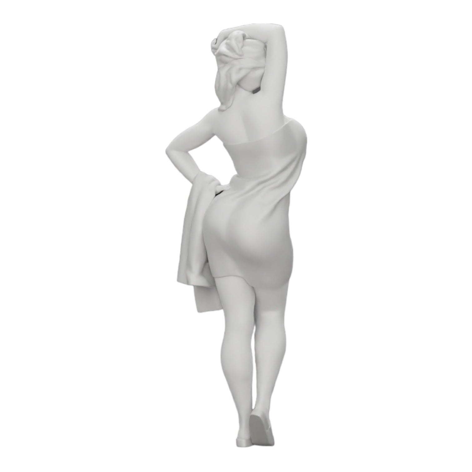 Diorama model building product photo 0: Sexy woman after shower with bathrobe and towel (Ref No. A10)