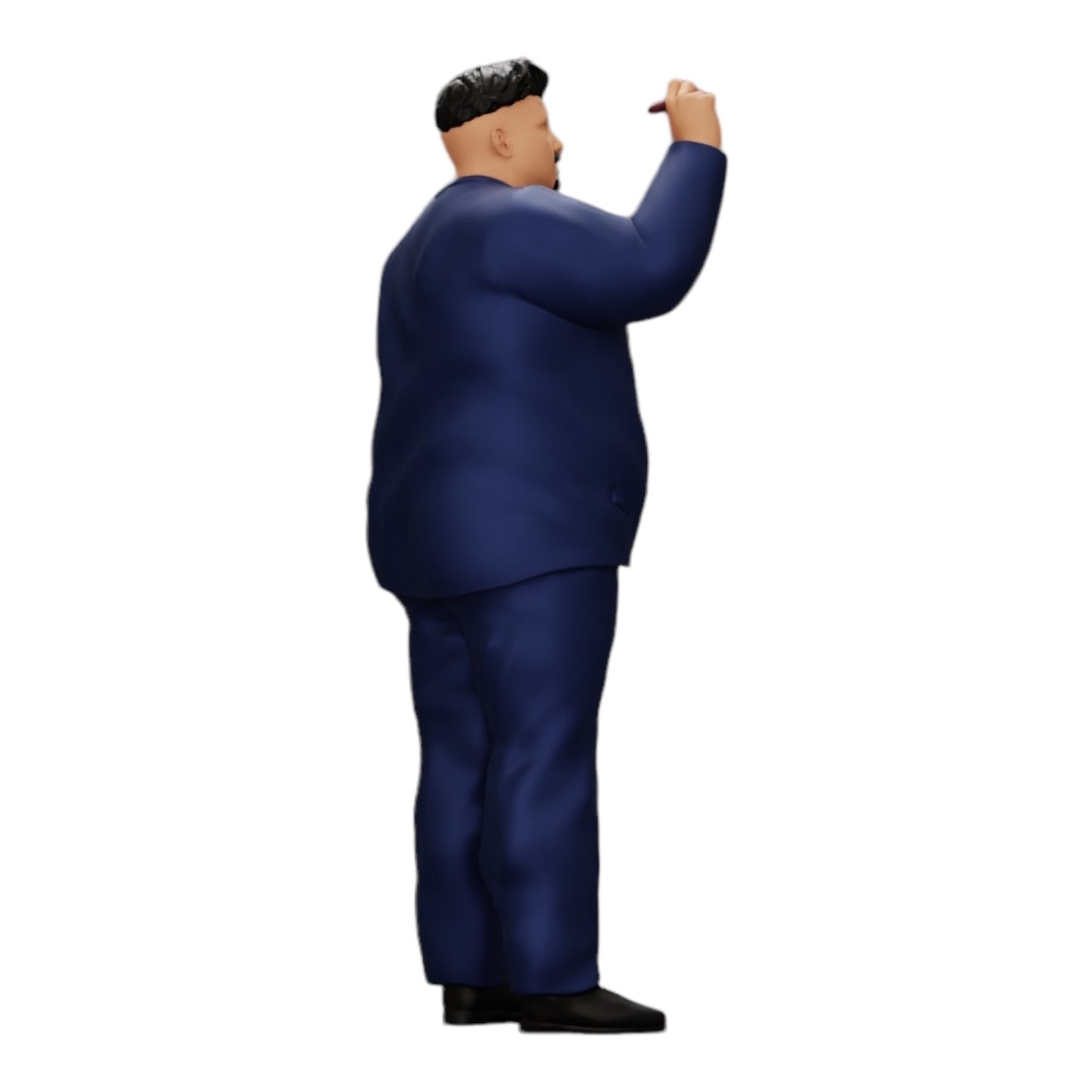 Diorama model building product photo 0: Corpulent businessman writing on whiteboard (Ref No. A19)
