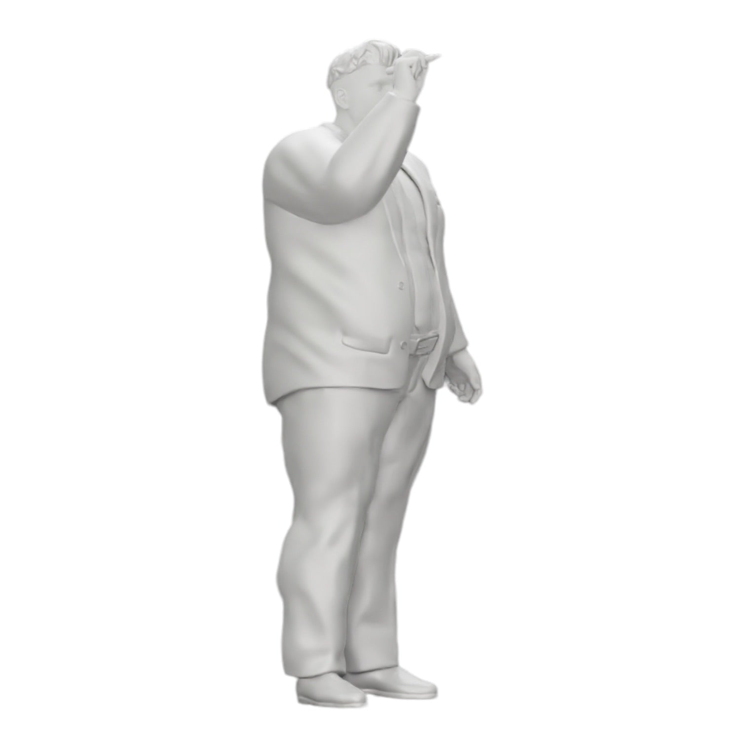 Diorama model building product photo 0: Corpulent businessman writing on whiteboard (Ref No. A19)