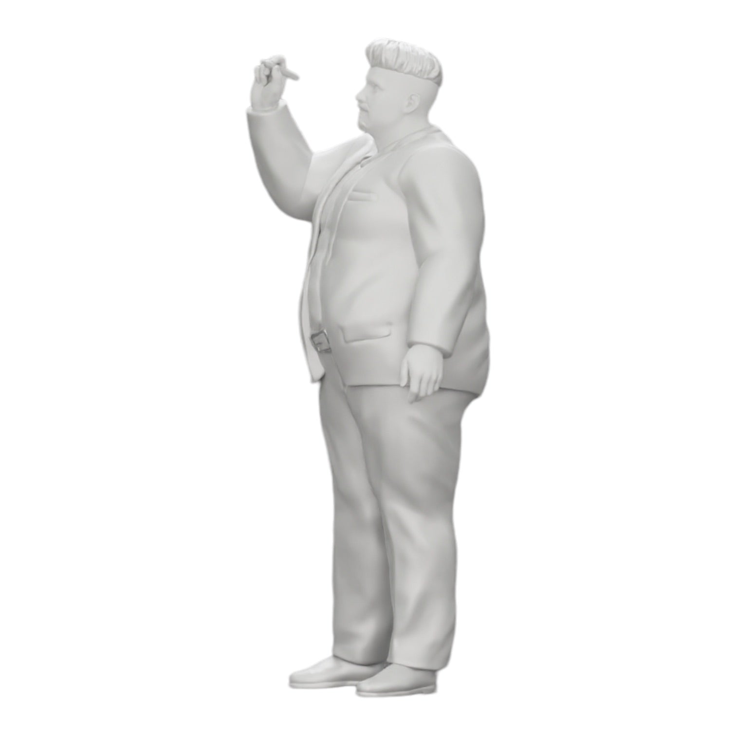 Diorama model building product photo 0: Corpulent businessman writing on whiteboard (Ref No. A19)