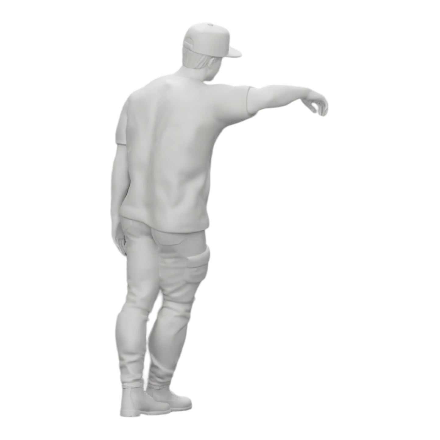 Diorama Modellbau Produktfoto 0: Gangster mit Mütze lehnt an Mauer (Ref Nr. A23)