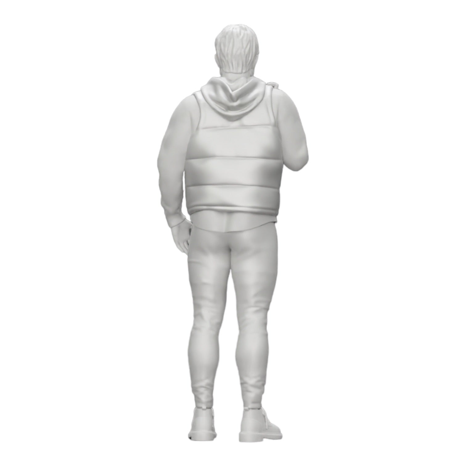 Diorama model building product photo 0: Confident man with beard and jacket stands tall (Ref No. A24)