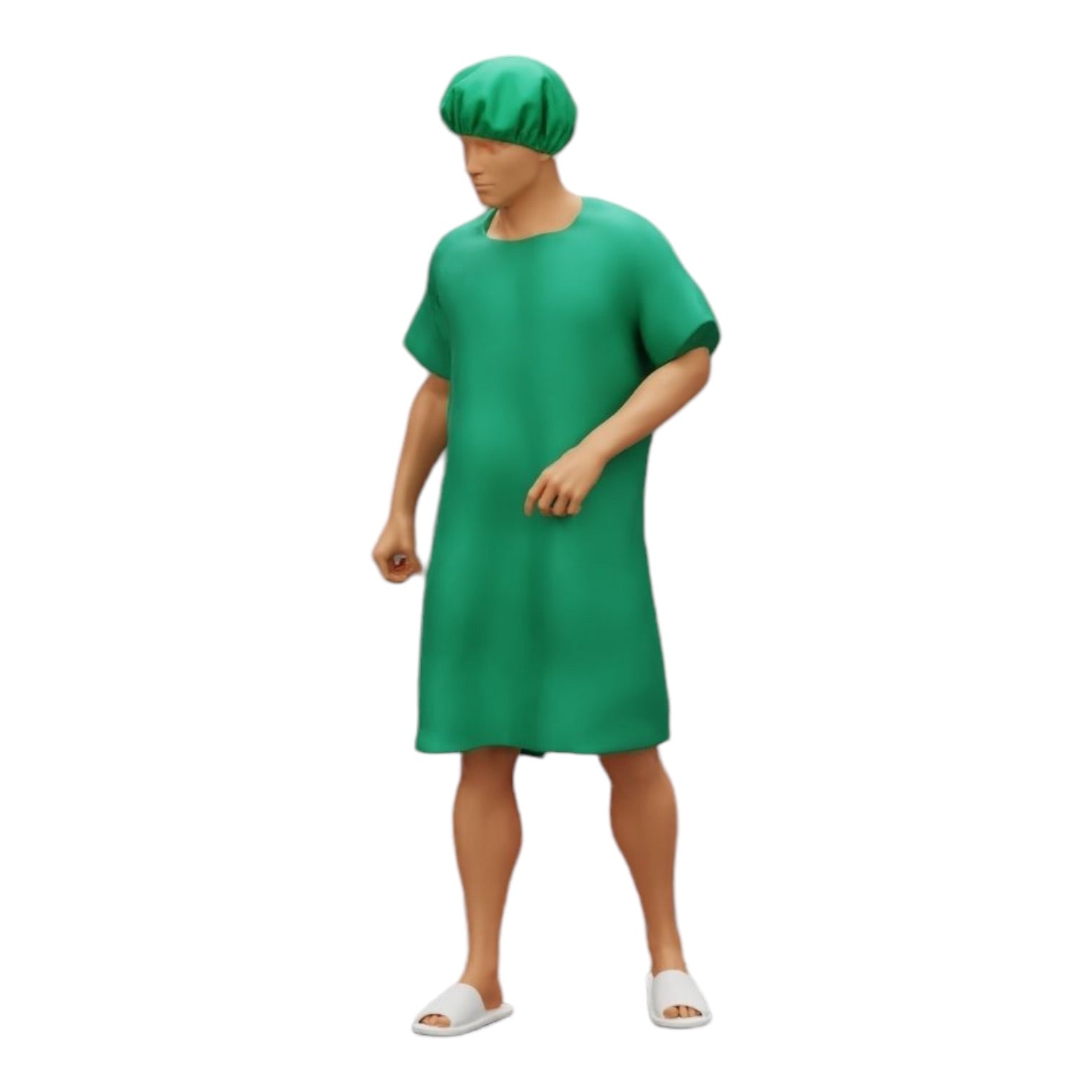 Diorama model building product photo 0: Patient in hospital is moving forward (Ref No. A27)