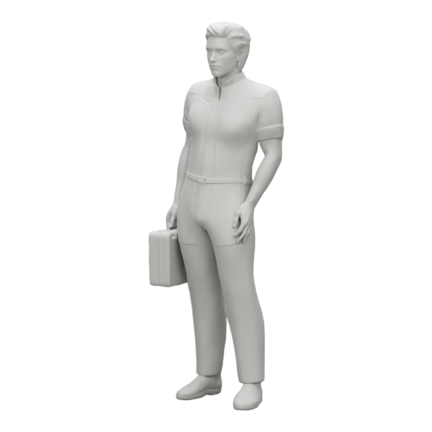 Diorama model building product photo 0: Medic stands ready with a first aid kit (Ref No. A28)
