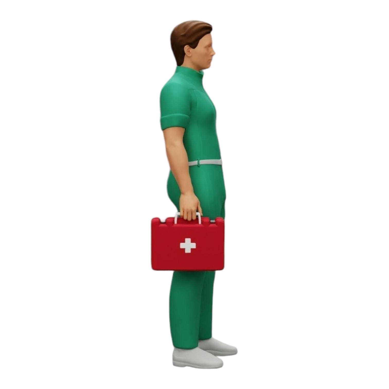 Diorama model building product photo 0: Medic stands ready with a first aid kit (Ref No. A28)