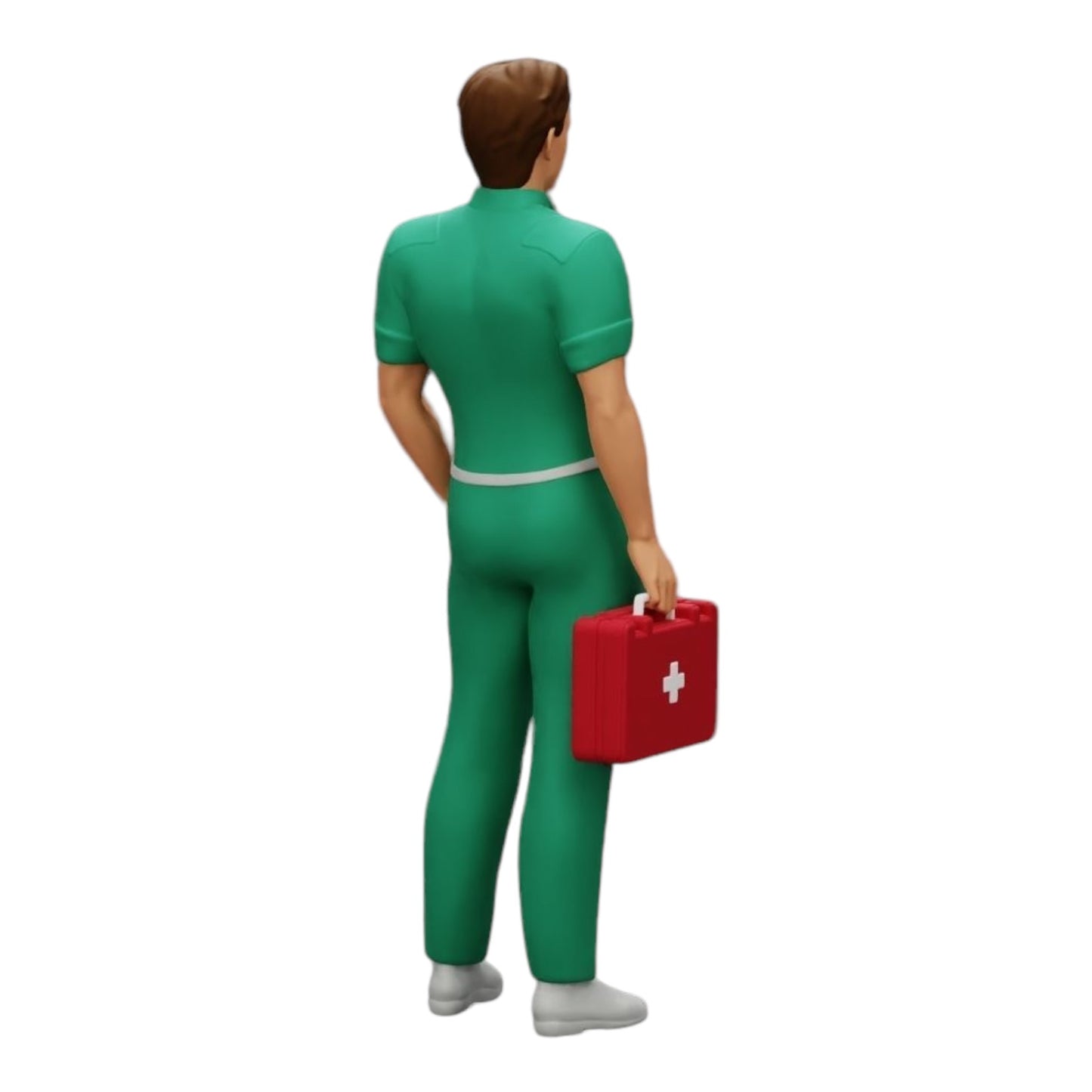 Diorama model building product photo 0: Medic stands ready with a first aid kit (Ref No. A28)
