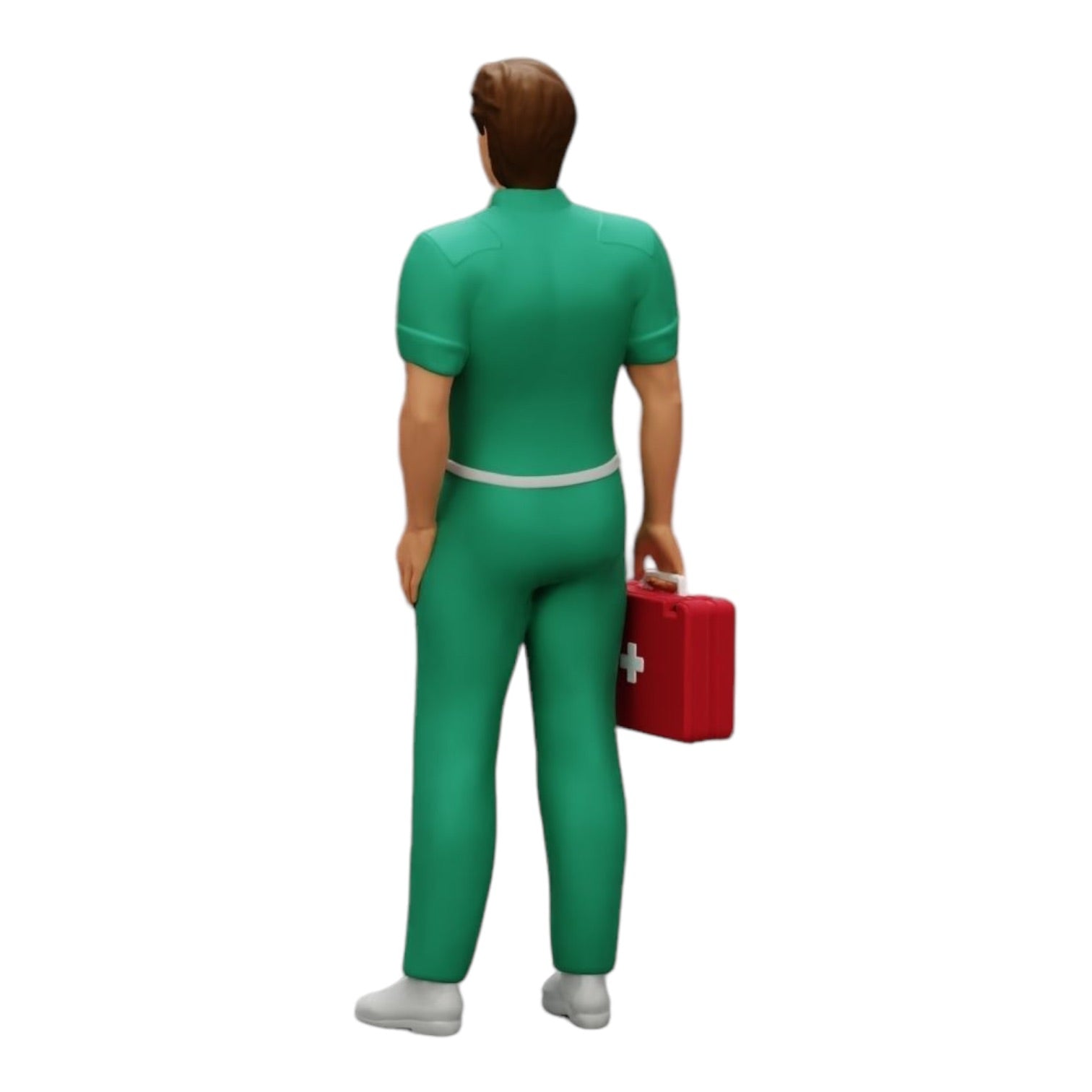 Diorama model building product photo 0: Medic stands ready with a first aid kit (Ref No. A28)