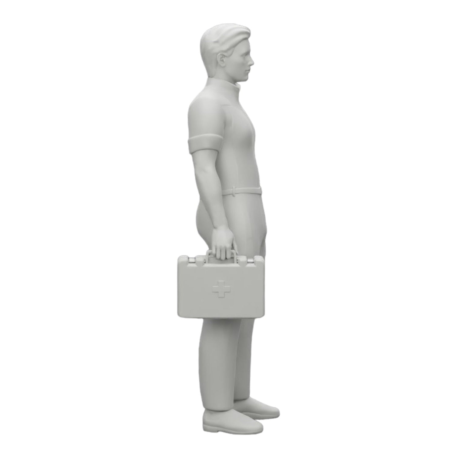 Diorama model building product photo 0: Medic stands ready with a first aid kit (Ref No. A28)