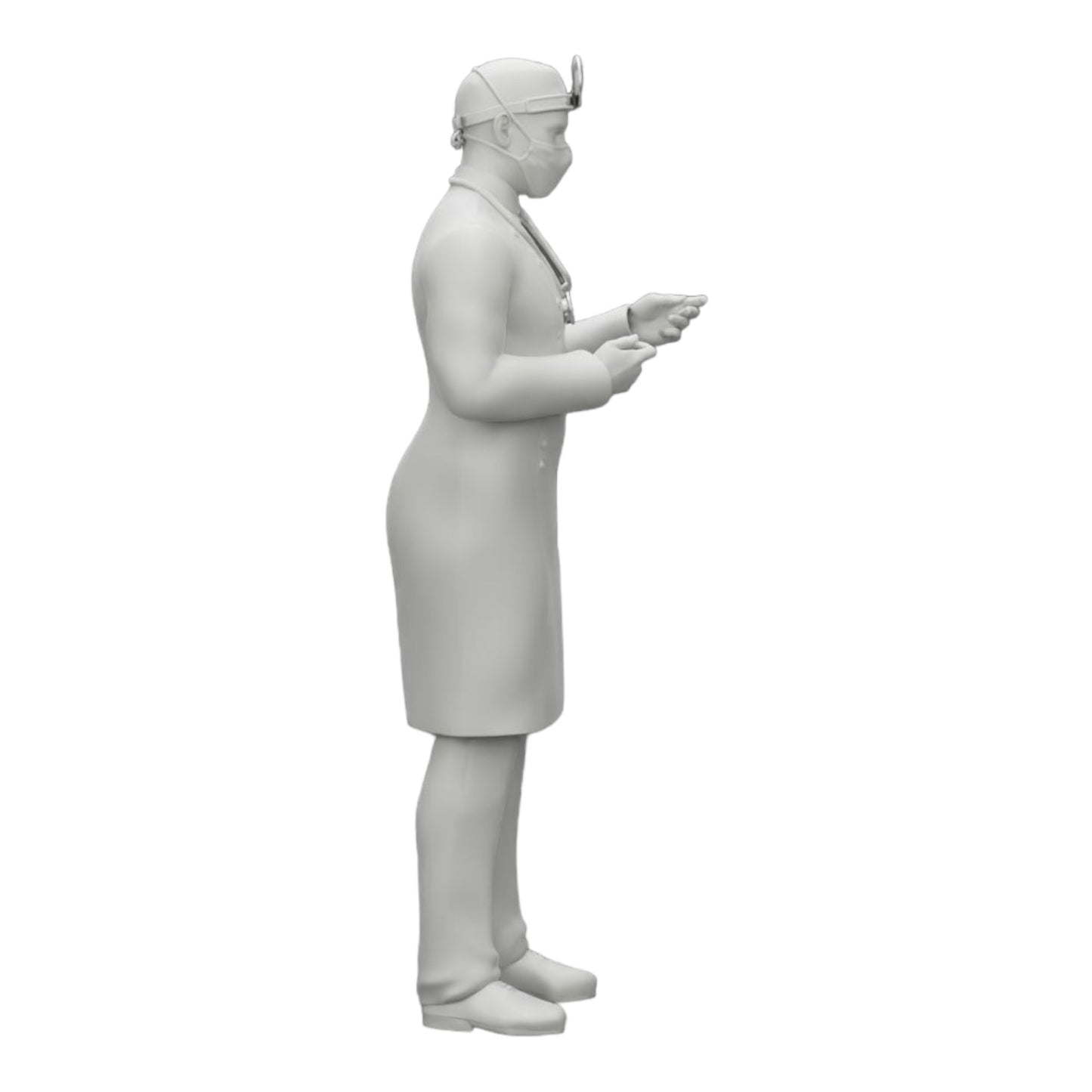 Diorama model building product photo 0: Surgeon/Doctor in hospital with stethoscope (Ref No. A29)