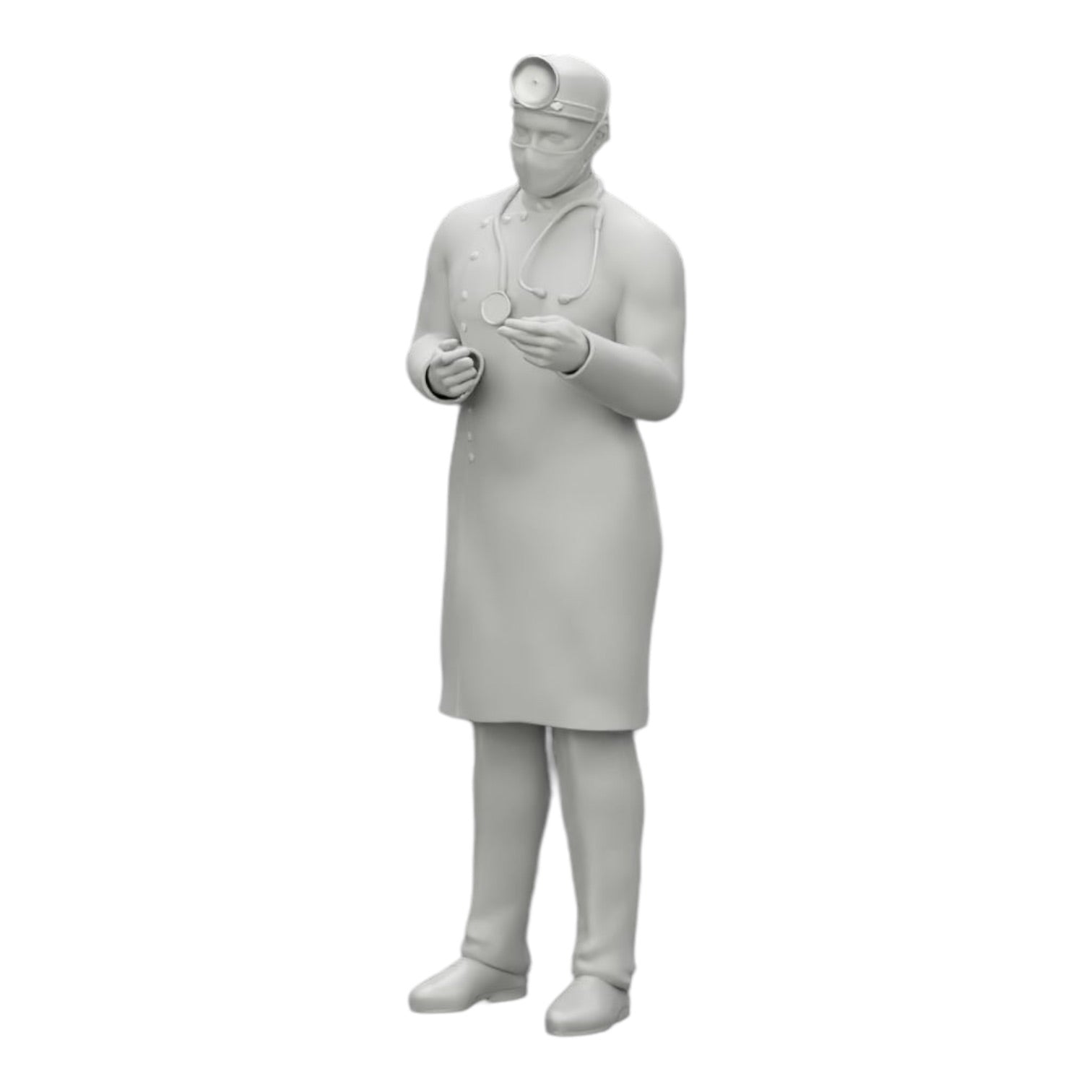 Diorama model building product photo 0: Surgeon/Doctor in hospital with stethoscope (Ref No. A29)