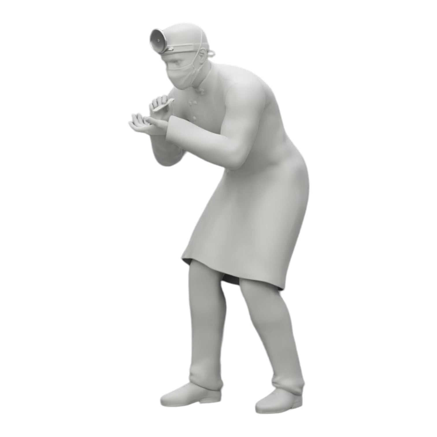 Diorama model building product photo 0: Surgeon/Doctor in hospital examining patient (Ref No. A30)