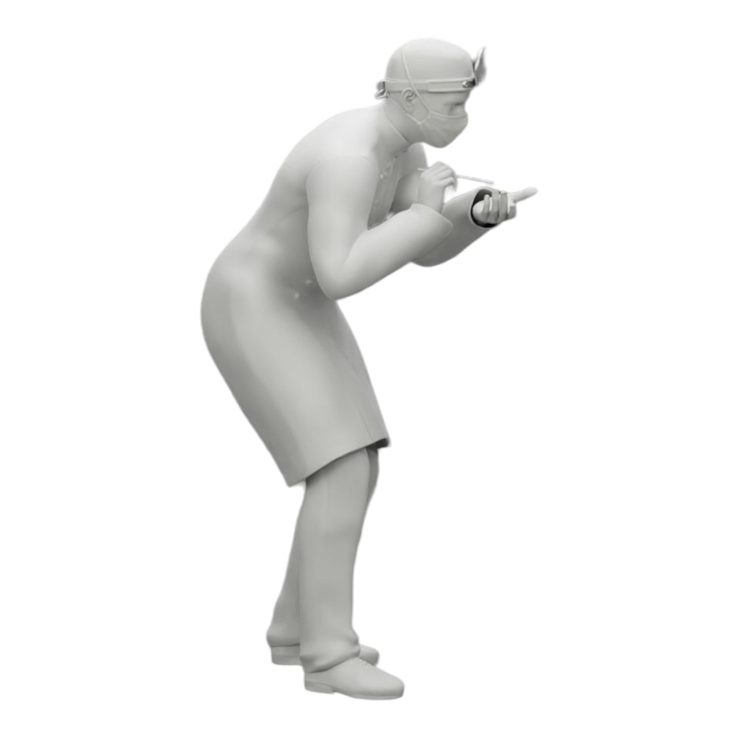 Diorama model building product photo 0: Surgeon/Doctor in hospital examining patient (Ref No. A30)