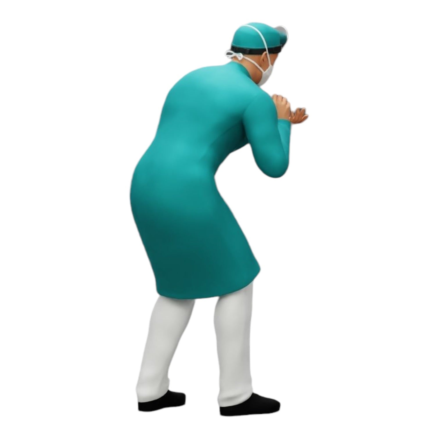 Diorama model building product photo 0: Surgeon/Doctor in hospital examining patient (Ref No. A30)