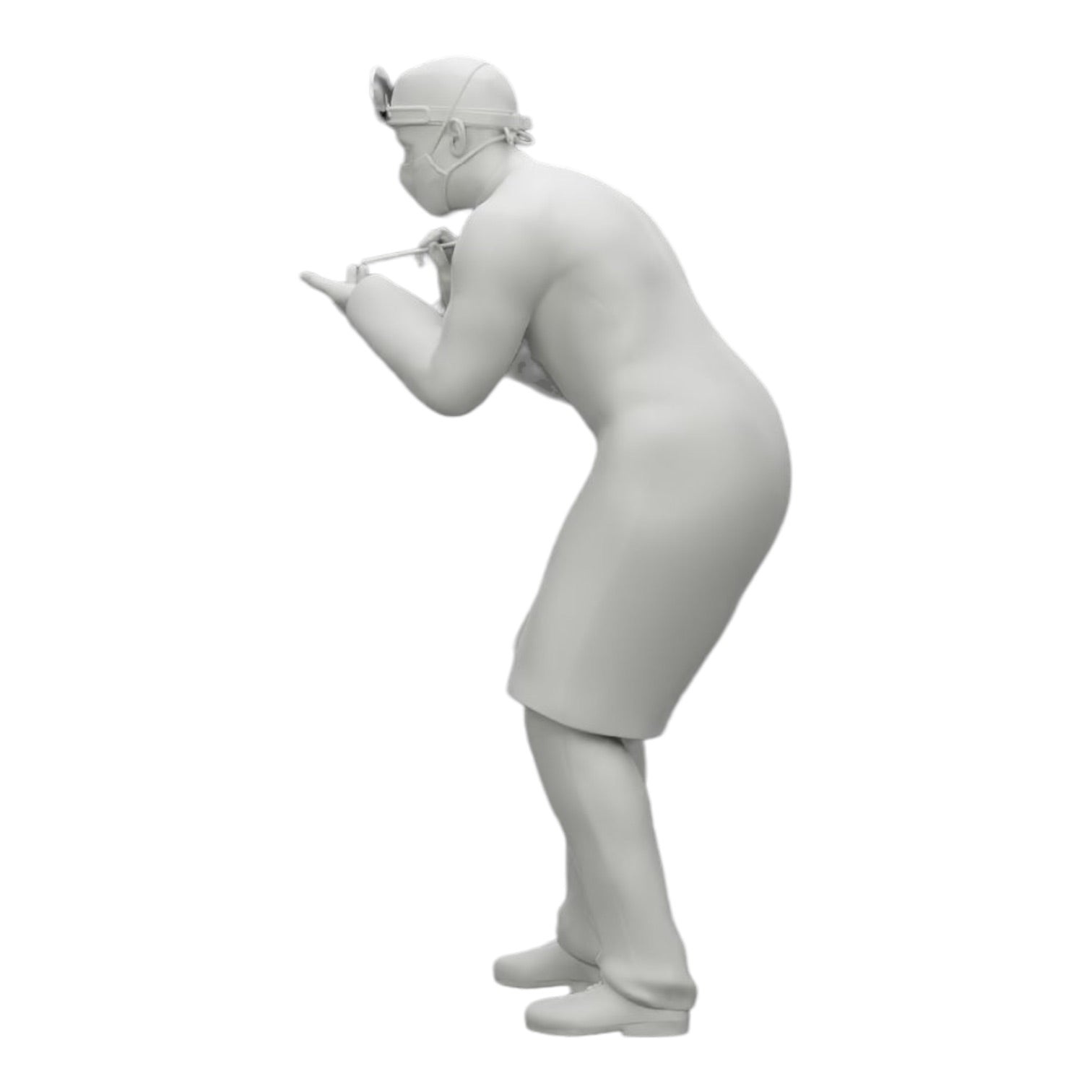 Diorama model building product photo 0: Surgeon/Doctor in hospital examining patient (Ref No. A30)