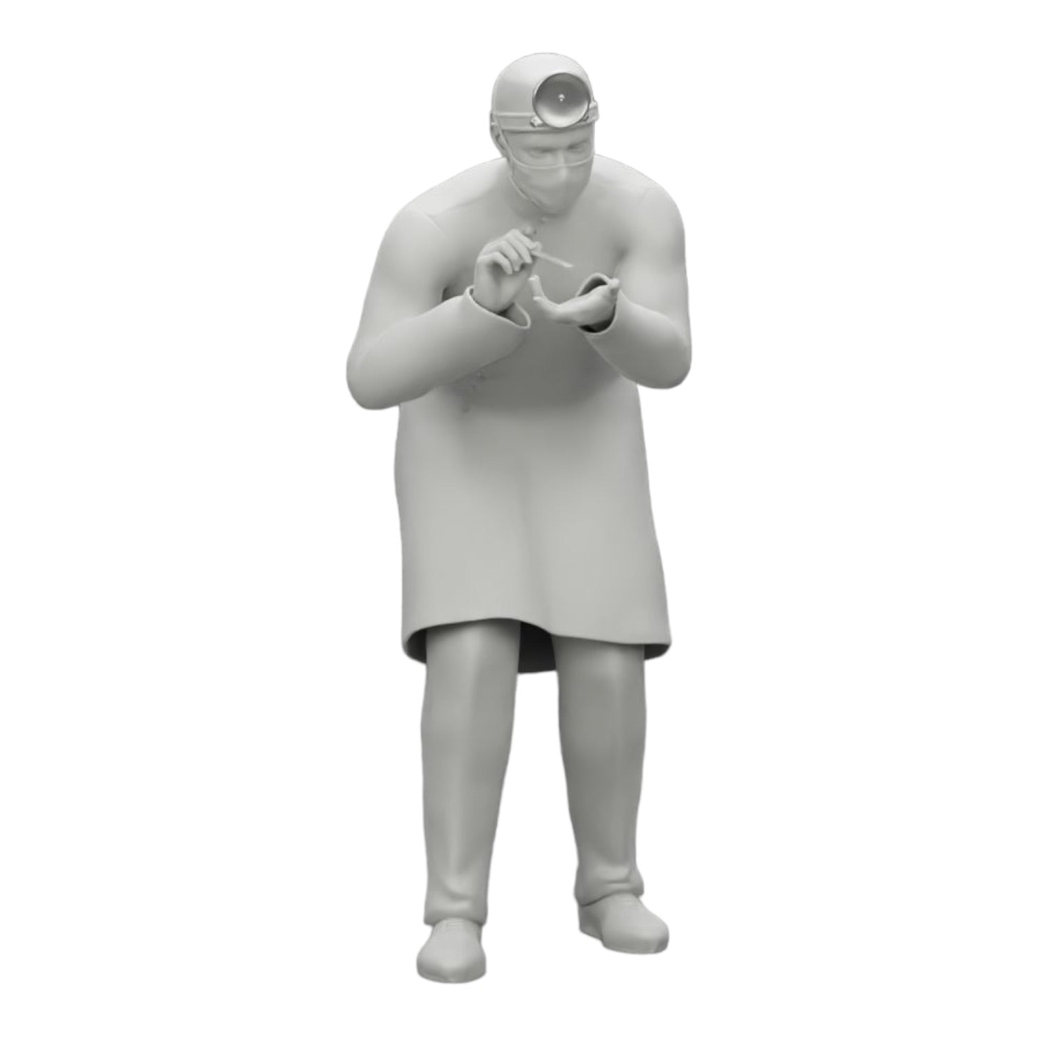 Diorama model building product photo 0: Surgeon/Doctor in hospital examining patient (Ref No. A30)
