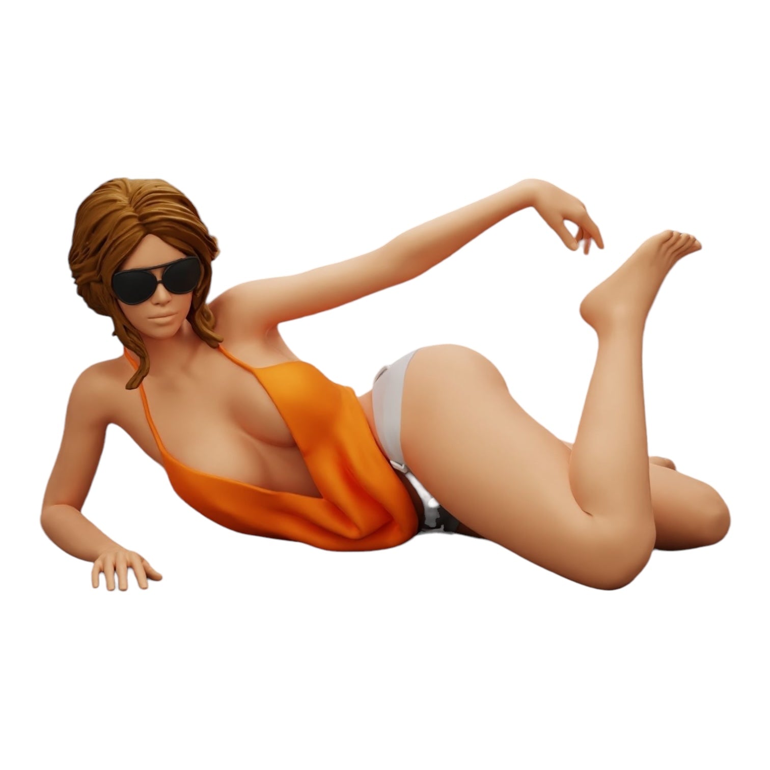 Diorama model building product photo 0: Sexy girl with sunglasses and bikini on the sandy beach (Ref No. A33)