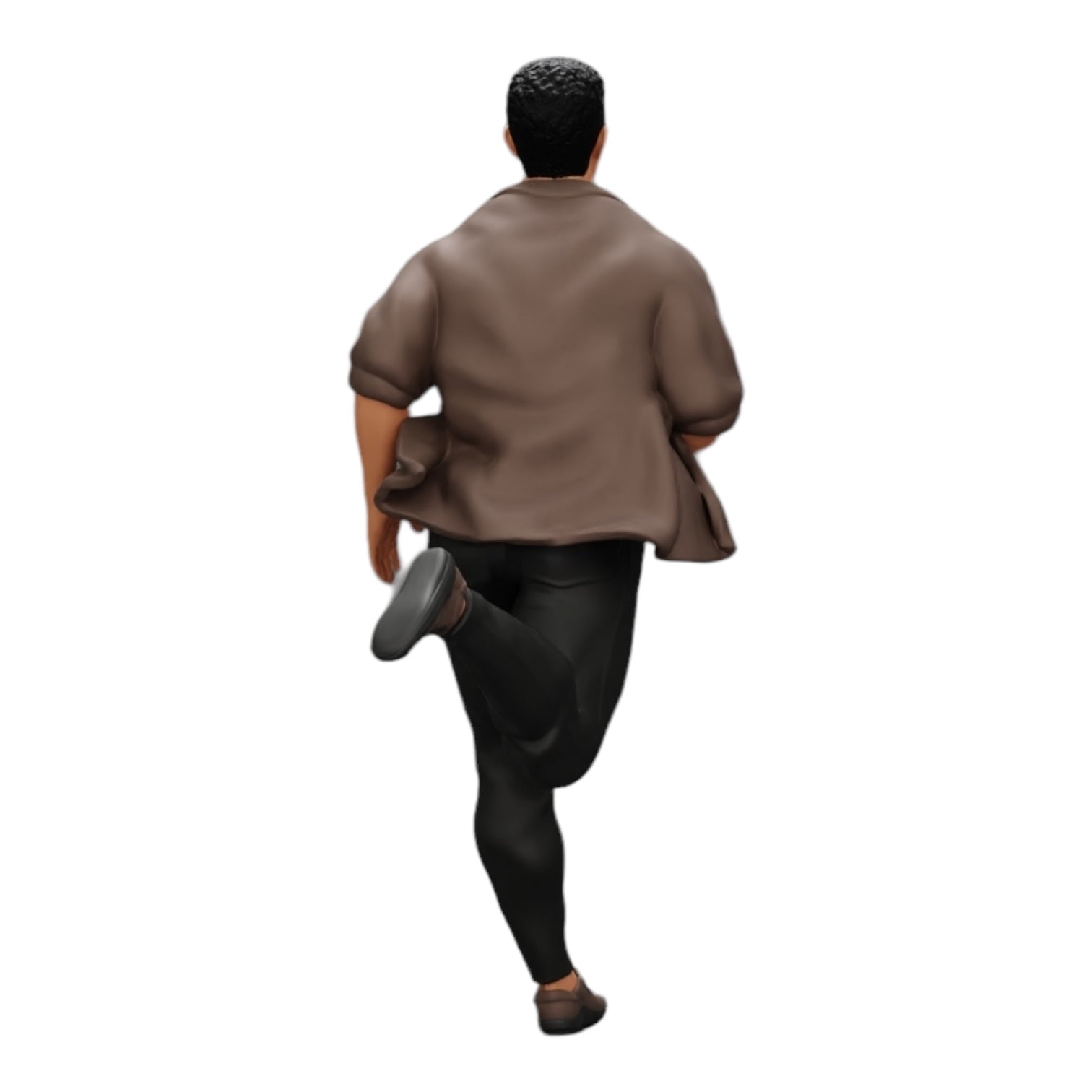 Diorama model building product photo 0: Man in open shirt fleeing from his arrest (Ref No. A41)