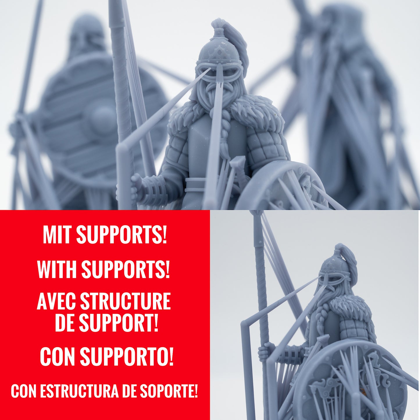 Product image 2 of 2: Medieval Knight Figures Allied Knight Rider Lance E - Allied Troops